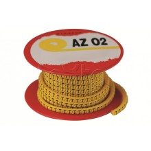 Колечко маркировочное 1, 4-8мм. черное на желтом DKC AZS401BY