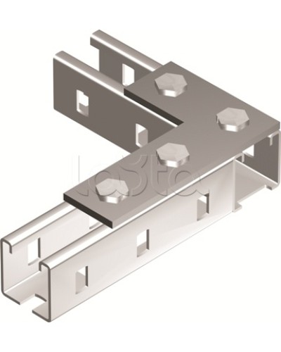 Пластина соединительная L-обр., длина 90х140 мм, 4отв., горячеоцинкованная DKC BMD1022HDZ в Иваново Аксессуары для лотков Pintop.ru