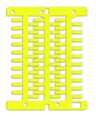 Маркировка для провода, жесткая, для трубочек. 4х12мм. Желтая DKC NUT12Y в Иваново Крепежные изделия Pintop.ru