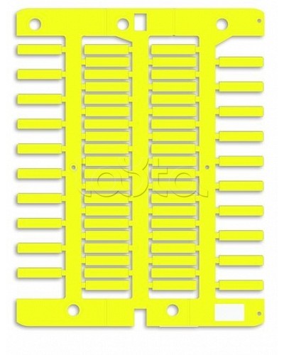 Маркировка для провода, жесткая, для трубочек. 4х18мм. Желтая DKC NUT18Y в Иваново Крепежные изделия Pintop.ru