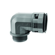 Муфта 90 грд. труба-коробка DN 17 мм, М20х1,5, полиамид, цвет черный DKC PAN17M20N