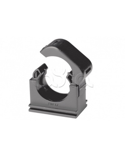 Держатель с крышкой DN 12 мм, полиамид, цвет чёрный DKC (PASW12N) в Иваново Держатели, клипсы, скобы Pintop.ru