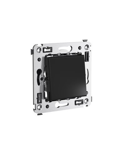 Выключатель одноклавишный в стену, Avanti, Черный квадрат DKC 4402103 в Иваново Аксессуары для кабель-канала Pintop.ru