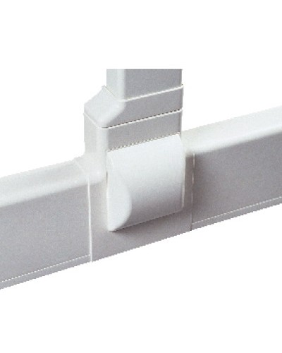 Тройник для плинтусного короба 100х40 мм с отводом на короб 90х40 мм, белый DKC AIR10047 в Иваново Повороты, муфты, тройники Pintop.ru