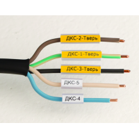 Маркировка для провода, гибкая, для трубочек. 4х30мм. Белая DKC NUTFL30