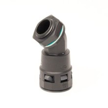 Монтажный комплект муфта 45 грд. труба-коробка DN 12 мм, М16х1,5, полиамид, цвет черный DKC PACL12M16N