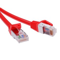 Патч-корд экранированный CAT6 F/UTP 4х2, LSZH, красный, 1м DKC RN6FU4510RD