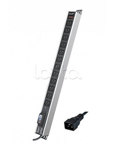 Блок распределения питания вертикальный для 19 шкафов DKC R5V12CBOPCDC19 в Иваново Блоки розеток Pintop.ru