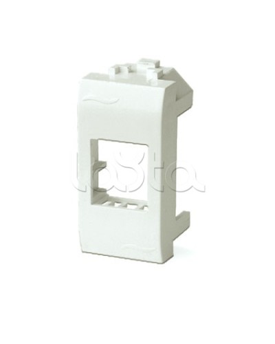 Адаптер для информационных разъемов Keystone, 1мод, белый ДКС 76607B в Иваново Распределительные коробки Pintop.ru