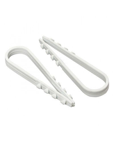 Дюбель-хомут для круглого кабеля (5-10мм) белый (100шт.) EKF PROxima (plc-ncc-5x10w) в Иваново Аксессуары для кабель-канала Pintop.ru