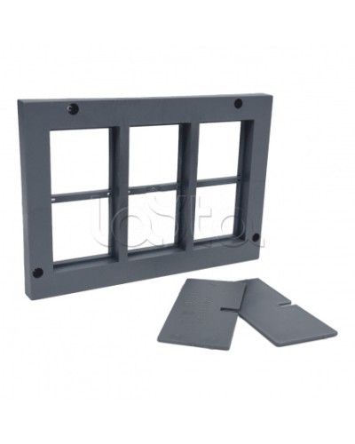 Рамка приборная 12 модулей для лючка C-Line 24 EKF cl-rp-12-24 в Иваново Аксессуары для кабель-канала Pintop.ru