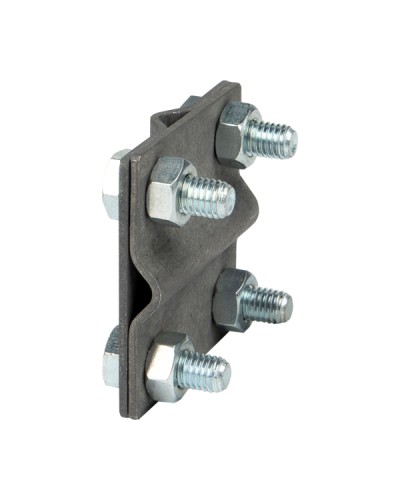 Зажим крестовидный прут-прут (пластина 57x57мм) HZ EKF (lp-g3109) в Иваново Аксессуары для кабель-канала Pintop.ru