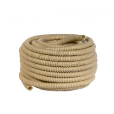 Труба гофр. ПВХ с протяжкой d20 мм (25 м) светлое дерево EKF-Plast (tg-z-20w)