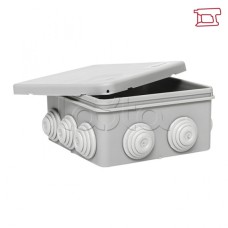 Коробка распред. КМР-030-014 с крышкой (100х100х50), 10 мембр. вводов IP55 EKF (plc-kmr-030-014-r)