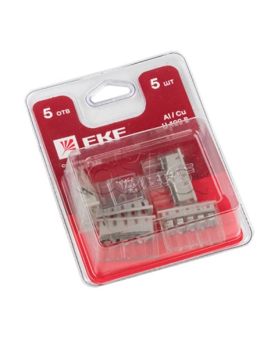 Строит.-монтаж. клемма СМК 2273-245 (с пастой) 5 отверстий 0,5-2.5 мм2 блистер (5шт.) EKF (plc-smk-2273-245b) - Строительно-монтажная клемма СМК 2273-245 (с пастой) 5 отверстий 0,5-2.5 мм2 блистер (5шт.) EKF PROxima в Иваново Клеммные колодки Pintop.r