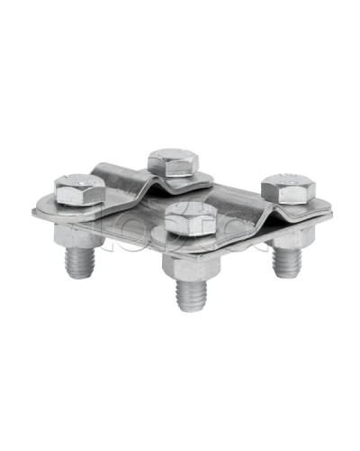 Зажим контрольный прут-прут (пластина 57х57мм) HZ EKF PROxima (lp-55611) в Иваново Аксессуары для кабель-канала Pintop.ru