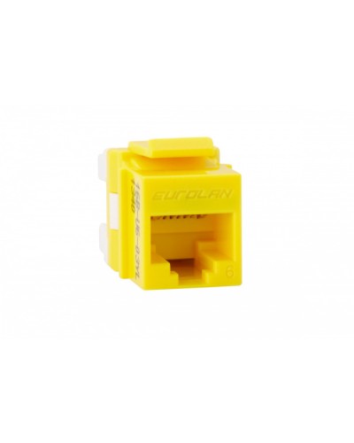 Модуль UTP категории 6 keystone, желтый Eurolan (16B-U6-03YL) в Иваново Модули Keystone Pintop.ru