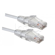 Коммутационный шнур категории 6 SLIM LINE, U/UTP, LSZH, T568B, 3 м, белый Eurolan (21S-U6-03WT)