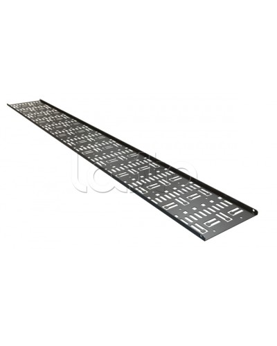 Кабельный канал вертикальный перфорированный, 42U Hyperline CDV-150x9-42U-RAL9005 в Иваново Аксессуары для стоек и шкафов Pintop.ru