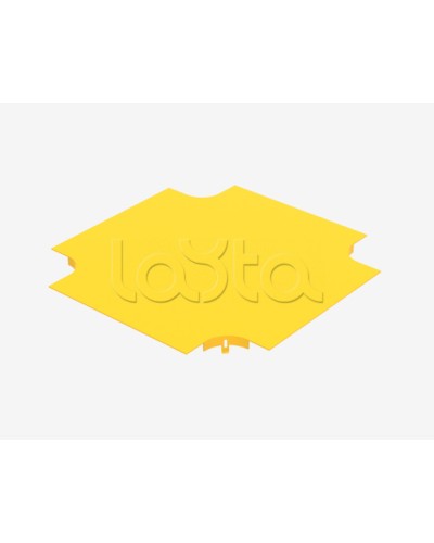 Крышка на ответвитель крестообразный пластиковый оптического лотка Hyperline FBTR-240-CRS-CVR в Иваново Аксессуары для лотков Pintop.ru