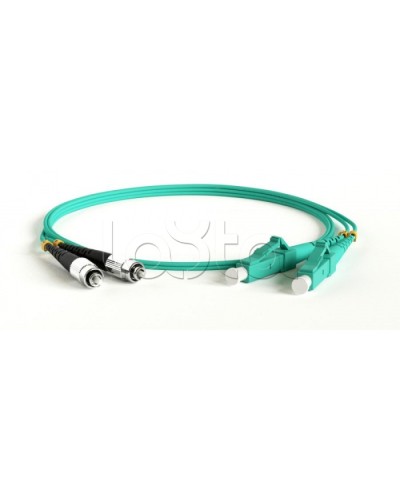 Патч-корд волоконно-оптический Hyperline FC-D2-503-SC/PR-SC/PR-H-1M-LSZH-AQ в Иваново Патч-корды оптические Pintop.ru