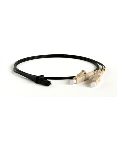 Патч-корд волоконно-оптический Hyperline FC-D2-50-LC/PR-MTRJM/PR-H-1M-LSZH-BK в Иваново Патч-корды оптические Pintop.ru