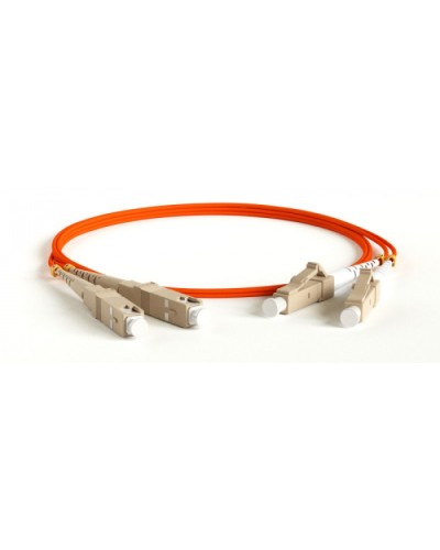 Патч-корд волоконно-оптический Hyperline FC-D2-62-LC/PR-SC/PR-H-5M-LSZH-OR в Иваново Патч-корды оптические Pintop.ru