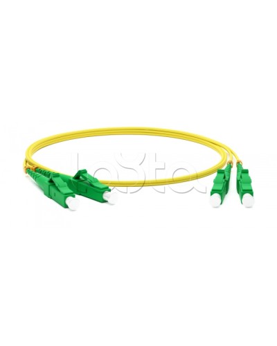 Патч-корд волоконно-оптический Hyperline FC-D2-9-LC/AR-LC/AR-H-10M-LSZH-YL в Иваново Патч-корды оптические Pintop.ru