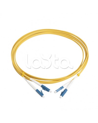 Патч-корд волоконно-оптический Hyperline FC-D2-9-LC/UR-LC/UR-H-3M-LSZH-YL в Иваново Патч-корды оптические Pintop.ru