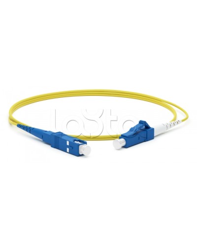 Патч-корд волоконно-оптический Hyperline FC-S2-9-LC/UR-SC/UR-H-10M-LSZH-YL в Иваново Патч-корды оптические Pintop.ru