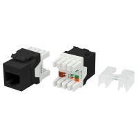 Вставка Hyperline (KJ8-8P8C-C6A-180-BK)