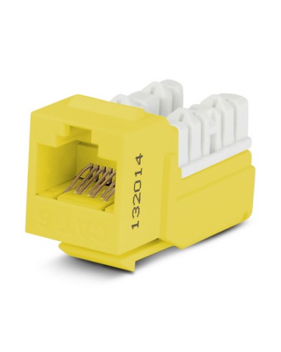 Вставка Hyperline (KJNE-8P8C-C6-90-YL) в Иваново Коннекторы Pintop.ru