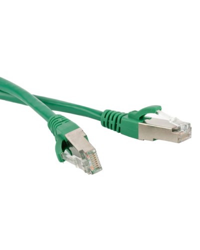 Патч-корд экранированный Hyperline PC-LPM-STP-RJ45-RJ45-C5e-15M-LSZH-GN в Иваново Патчкорды (медные) Pintop.ru