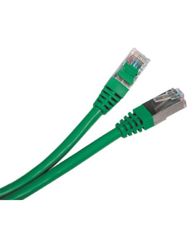 Патч-корд экранированный Hyperline PC-LPM-STP-RJ45-RJ45-C5e-5M-LSZH-GN в Иваново Патчкорды (медные) Pintop.ru