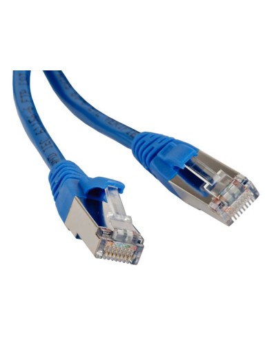 Патч-корд экранированный Hyperline PC-LPM-STP-RJ45-RJ45-C6-0.5M-LSZH-BL в Иваново Патчкорды (медные) Pintop.ru