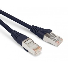 Патч-корд экранированный Hyperline PC-LPM-STP-RJ45-RJ45-C6-1.5M-LSZH-BK