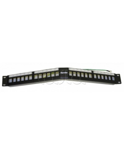 Модульная патч-панель 19, 24 порта Hyperline PPBL4A-19-24-SH-RM в Иваново Патч панель Pintop.ru