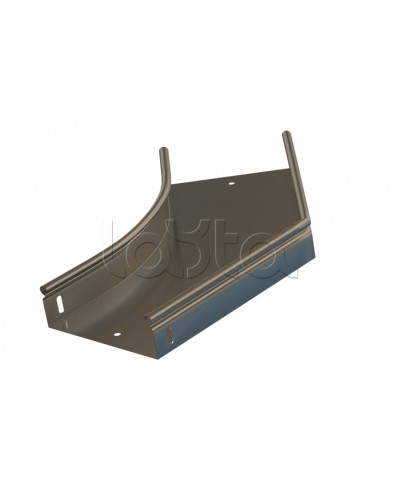 Угол 45° горизонтальный плавный Hyperline RST-AHS45-600-50-0,8-R100-SZ в Иваново Аксессуары для лотков Pintop.ru