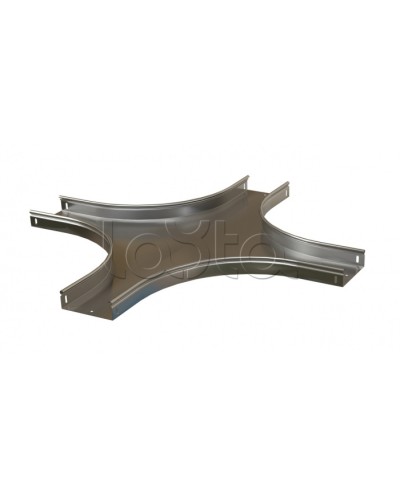 Ответвитель X-образный горизонтальный плавный Hyperline RST-CXS-200-80-0,8-R100-SZ в Иваново Аксессуары для лотков Pintop.ru