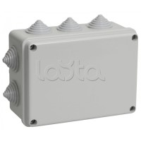 Коробка распаячная KM41241 для о/п 150x110x70мм IP44 10 кабель вводов IEK (UKO10-150-110-070-K41-44)