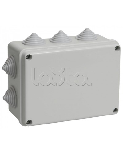 Коробка распаячная KM41241 для о/п 150x110x70мм IP44 10 кабель вводов IEK (UKO10-150-110-070-K41-44) в Иваново Распределительные коробки Pintop.ru