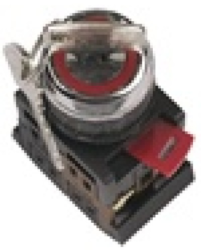 Переключатель AKS-22 с ключом на 2 фиксир.положения I-O 1з+1р черный IEK BSW10-AKS-2-K02 в Иваново Аксессуары для стоек и шкафов Pintop.ru