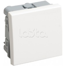 Выключатель одноклавишный (на 2 модуля) ПРАЙМЕР белый (ВКО-21-00-П) IEK CKK-40D-VO2-K01