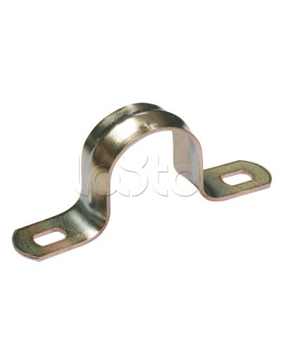 Скоба двухлапковая для крепления металлорукава d21-22 IEK (CMAT11-21-100) в Иваново Держатели, клипсы, скобы Pintop.ru