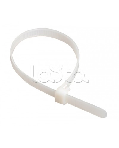 Стяжка 300x3,6 мм нейлоновая, белая IEK UHH31-D036-300-100 в Иваново Стяжки-хомуты Pintop.ru