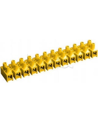 Зажим винтовой ЗВИ-3 н/г 1,0-2,5 мм2 (12пар) желтый IEK UZV7-003-04 в Иваново Клеммные колодки Pintop.ru
