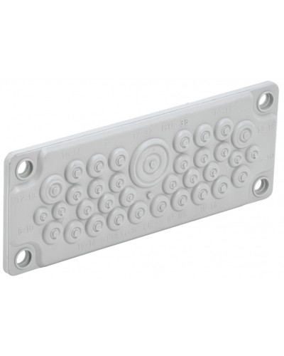 TITAN Ввод кабельный мембр. 35 отв. d=7-32мм IP65 серый IEK (TI-00D-MC-035-65) в Иваново Аксессуары для стоек и шкафов Pintop.ru