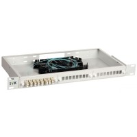 ITK 1U кросс укомплектованный: LC (duplex) 4шт;(OM4) (FOBX24-1U-4LCUD04)