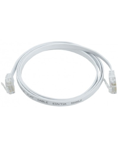 ITK Коммутационный шнур плоский кат.6 UTP 5м белый (PC08-C06U-5M-FL) в Иваново Патч-корды и пигтейлы Pintop.ru