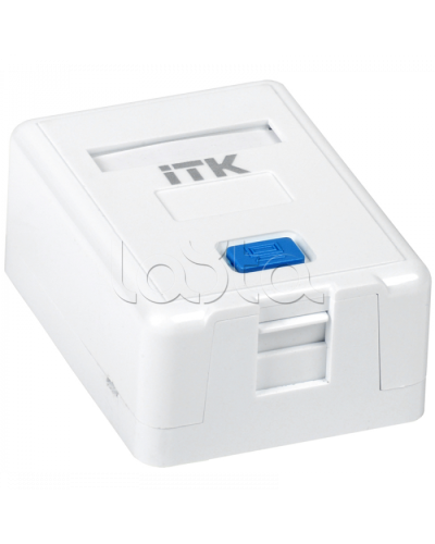 ITK Корпус настенной розетки для 1 мод. Keystone Jack (CS2-012) в Иваново Коннекторы Pintop.ru